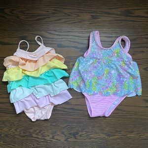 Lot of 2 Baby Gap swimsuits size 6-12 months